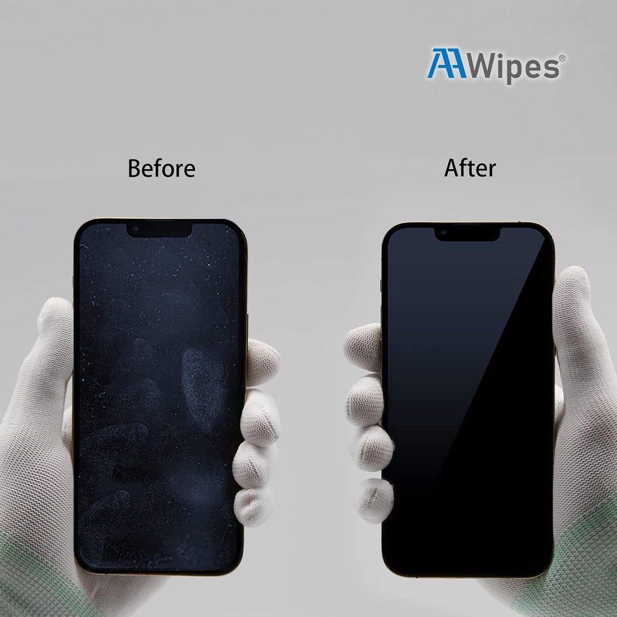 5 Packs (6.3" 6.3", 320 (X3602) AAwipes Polishing Cloths Double-Layer X White, GSM) Compatible with Apple iPhone, iPad