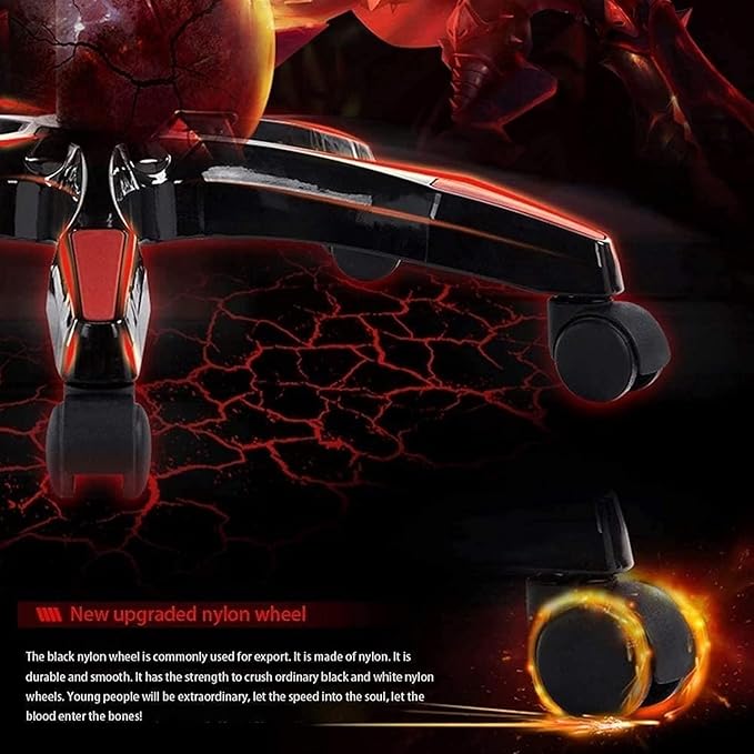 Office Office Chair E-Sports Chair Ergonomic Table and Chair High Back Racing Chair Game Office Chair Footstool Computer Chair Chair (Color:Red)