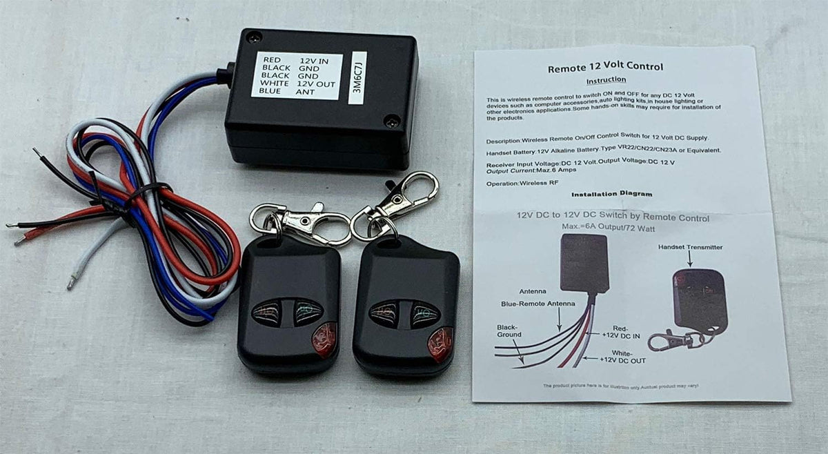 iMBAPrice 12V, 6 Heavy Duty Amps Car and Boat Remote - Channel Wireless Control On/Off