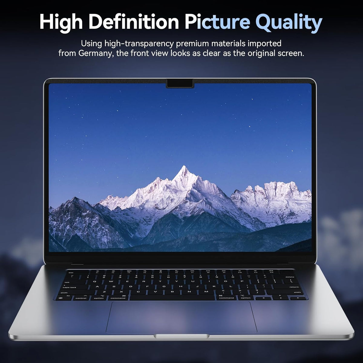 Magnetic Privacy Screen Protector Compatible with MacBook Air 15 Inch (2023 Release), Removable Anti Spy Blue Light Glare Shield Film Laptop Privacy Filter for Apple Mac Air 15.3" M2 (A2941)
