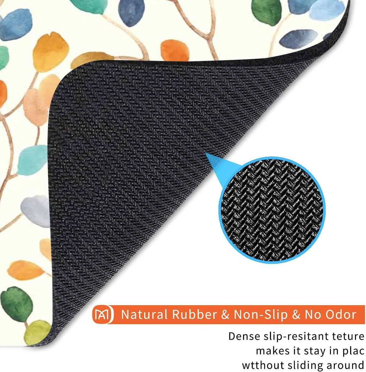 Square Mouse Pad Colorful Forest,Personalized Premium-Textured Custom Mouse Mat Design,Washable Mousepad Cloth,Non-Slip Rubber Base Computer Mouse Pads for Wireless Mouse