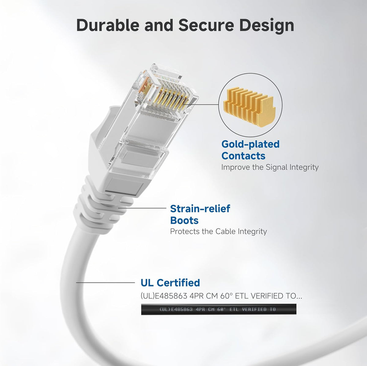 10Gbps 6 75ft, 6 Cat6 Cable Matters Snagless Cat Ethernet Cable - Cat Cable, Cord, Ethernet Cord, White