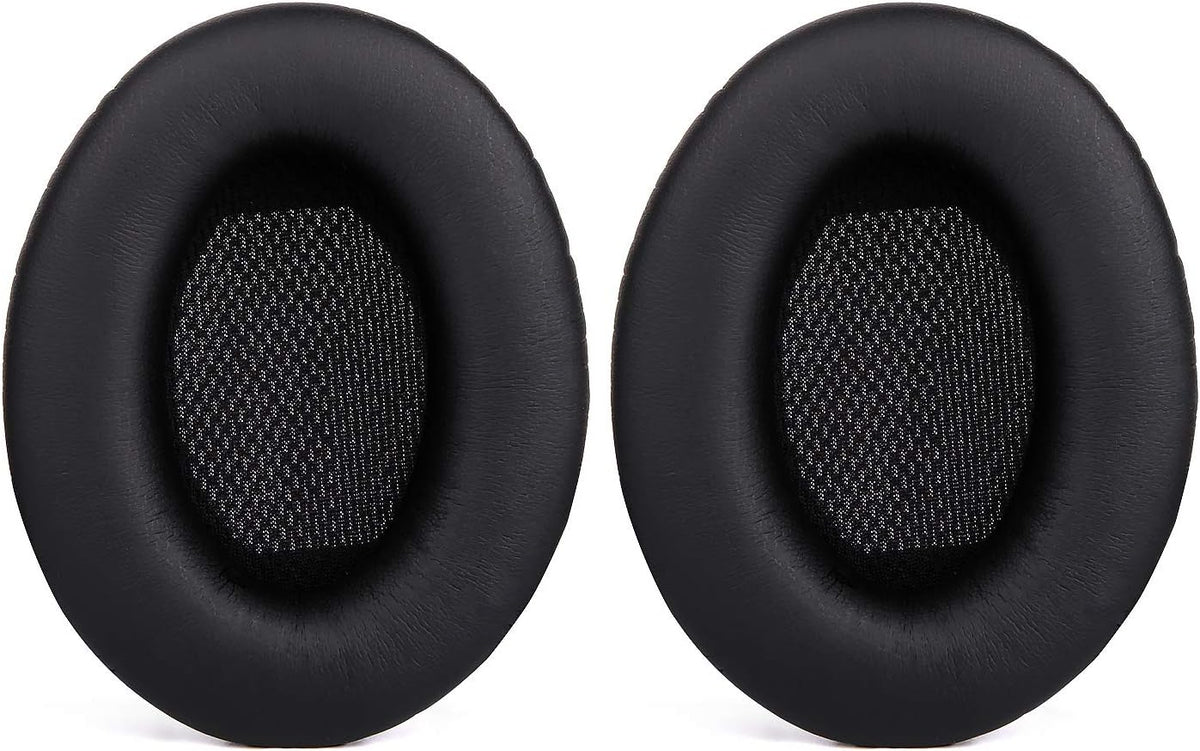 QC15 Replacement Ear Pads Kit, Ear Cushion for Bose QuietComfort 2, Quiet Comfort 15, QC 25, QuietComfort 35, Ae2, Ae2i, Ae2w, Sound True, Sound Link (Around-Ear Only) Headphones – Black