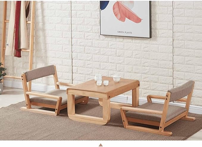 BTZHY Floor Chair Tatami ChairMeditation Floor ChairLiving Room Floor ChairPortable Legless ChairLazy Boy Legless Back Chair for Window Sill Meditation Reading(Gray2)