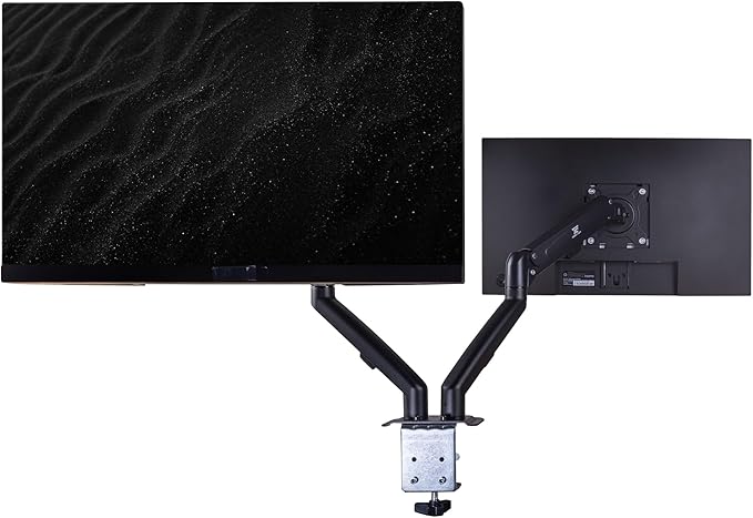 HP Series 5 Pro 527pq 27 QHD IPS Monitor with 5ms Response Time Anti Glare Flicker Free VESA Mount (100mm) Displayport HDMI (9D9S0UT#ABA) 2 Pack w/DKZ Hub &amp ErgoFlexy Dual Mount Arms
