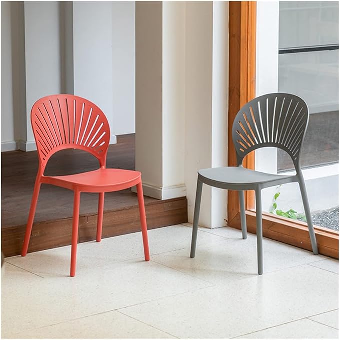 Adjustable Office Computer Chair with Armrest Dining Chair Backrest Home Outdoor Creative Leisure(Ginger)