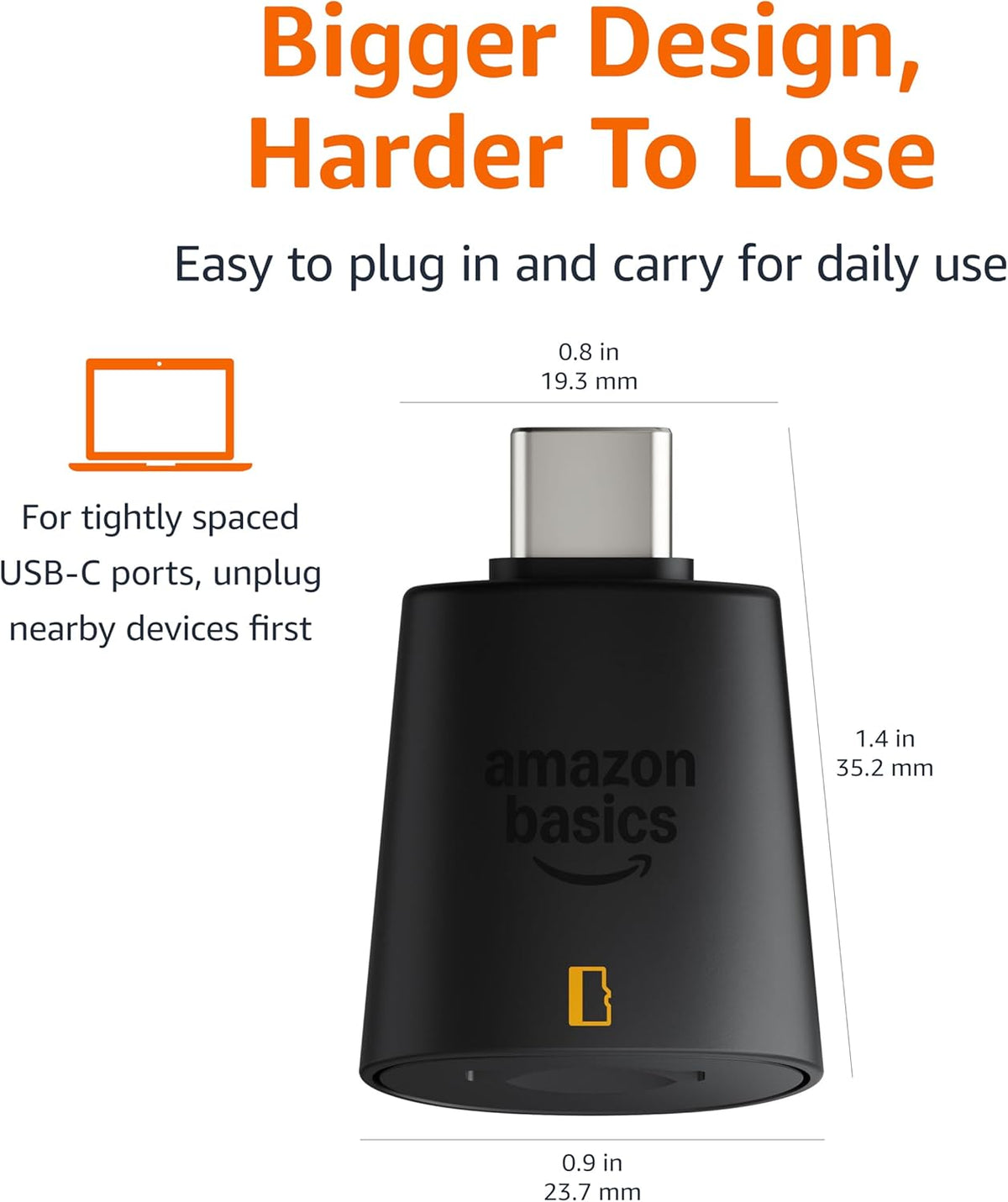 Amazon Basics Micro SD Card Reader USB-C 3.0