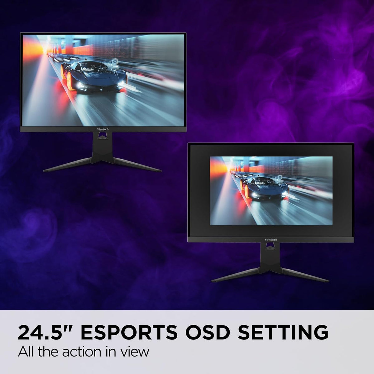 ViewSonic XG275D-4K 27 Inch 4K UHD Gaming Monitor with Switchable Refresh Rate Up to 320Hz, 0.5ms Response Time, AMD FreeSync Premium, Advanced Ergonomics, HDMI, DisplayPort, and 65W USB-C