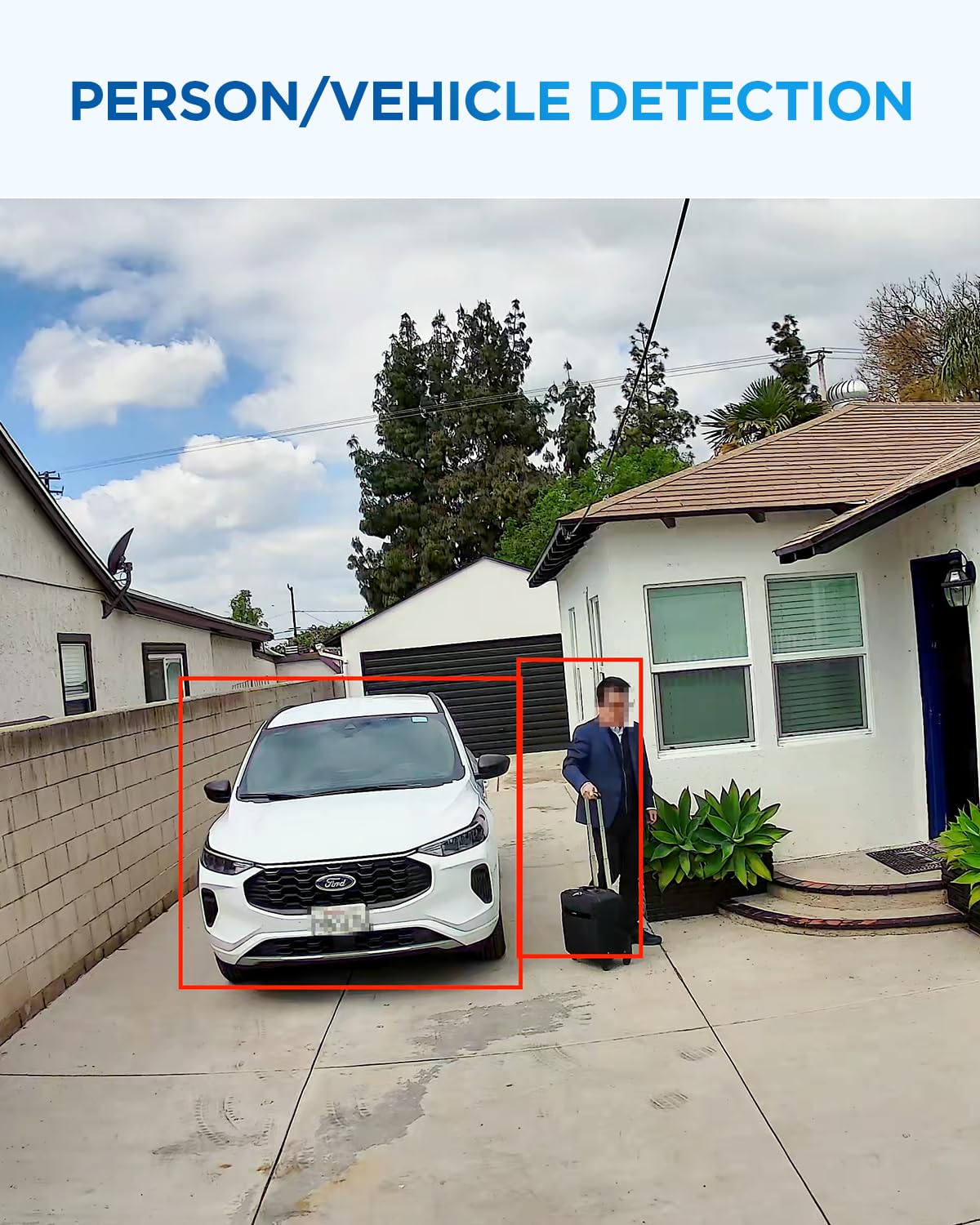 4COVR PoE Security Camera System, 2 Way Audio Talk & Smart Color Night Vision, 6X 8MP Bullet PoE IP Camera IP67 Smart Human/Vehicle Detection, 8CH 4K