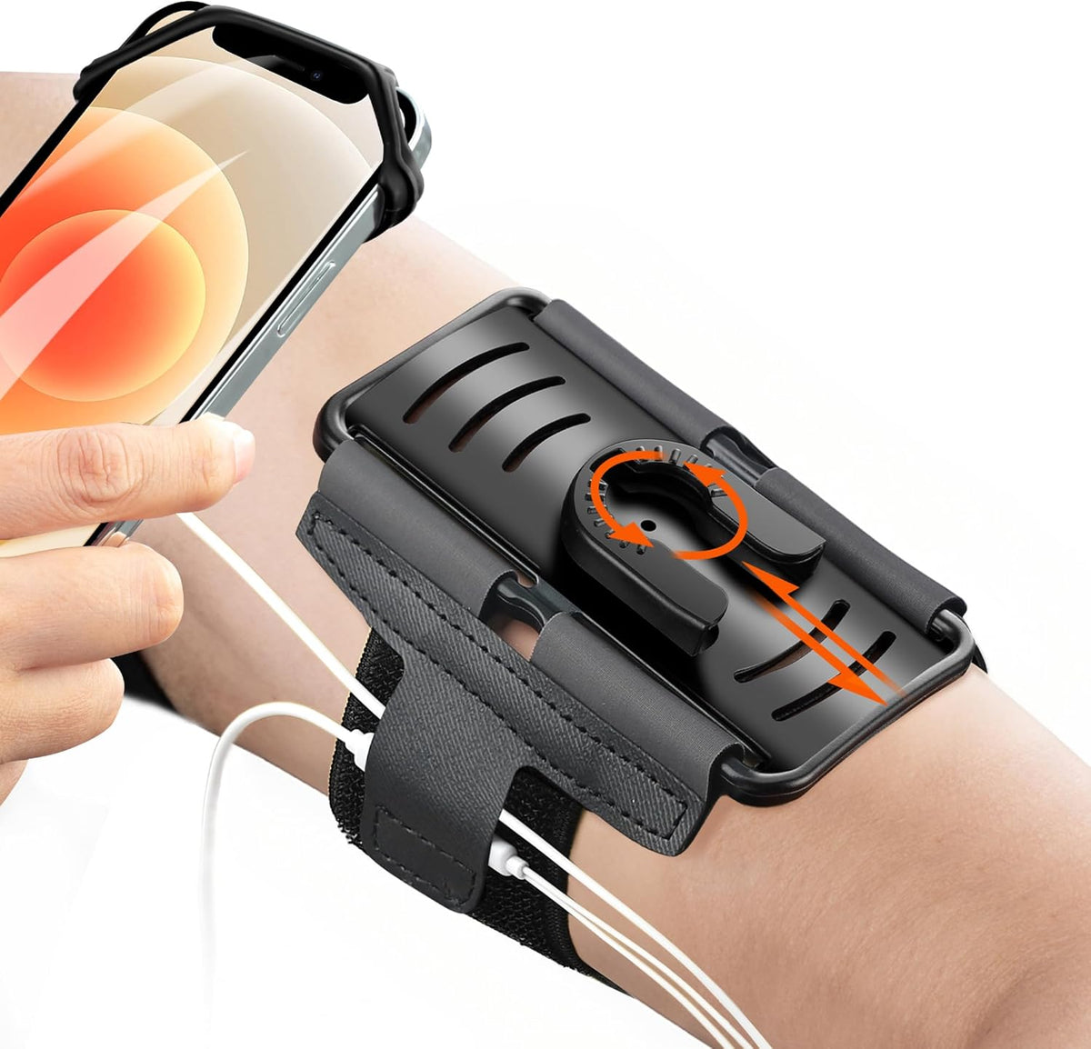 10 Pack Cell Phone Holder Armband - Reflective & Adjustable Wristband Strap Arm Bands Case Compatible with iPhone 16 15 14 13 12 Mini Pro Max Plus Samsung Galaxy Pixel for Workout Exercise Sports
