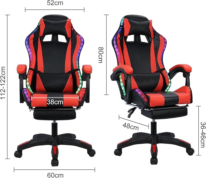 YOXIER Gaming Chair for KidsGaming Desk Chair with FootrestErgonomic Gaming Chair with Massage &amp Height AdjustableBig and Tall Gaming Chair for Adults with 350lb CapacityVideo Game Chair for K
