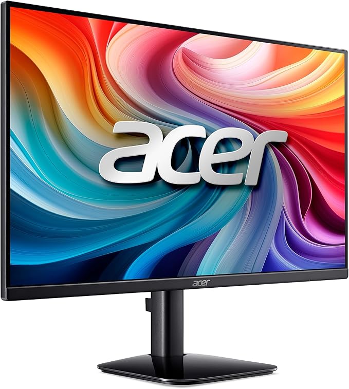 acer KB242Y - 23.8 Inch IPS Zero-Frame Full HD (1920 x 1080) Monitor | Tilt | Up to 120Hz Refresh | 1ms (VRB) | sRGB 99% | HDMI &amp VGA Ports | Adaptive-Sync Support (FreeSync Compatible)