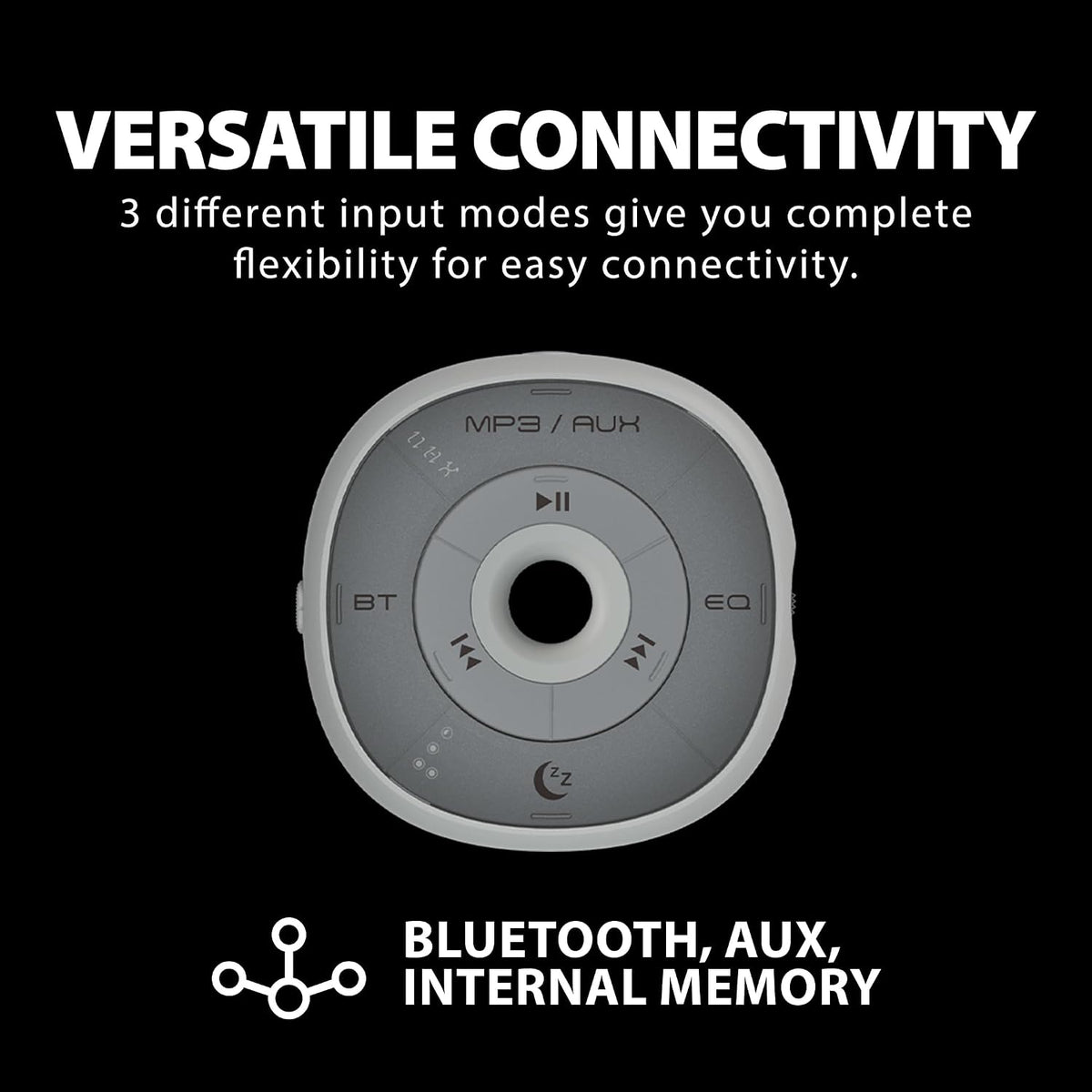 Avantree Slumber - Pillow Speaker for Sleeping, Private Audio with Built-in White Noise, Bluetooth & AUX Support