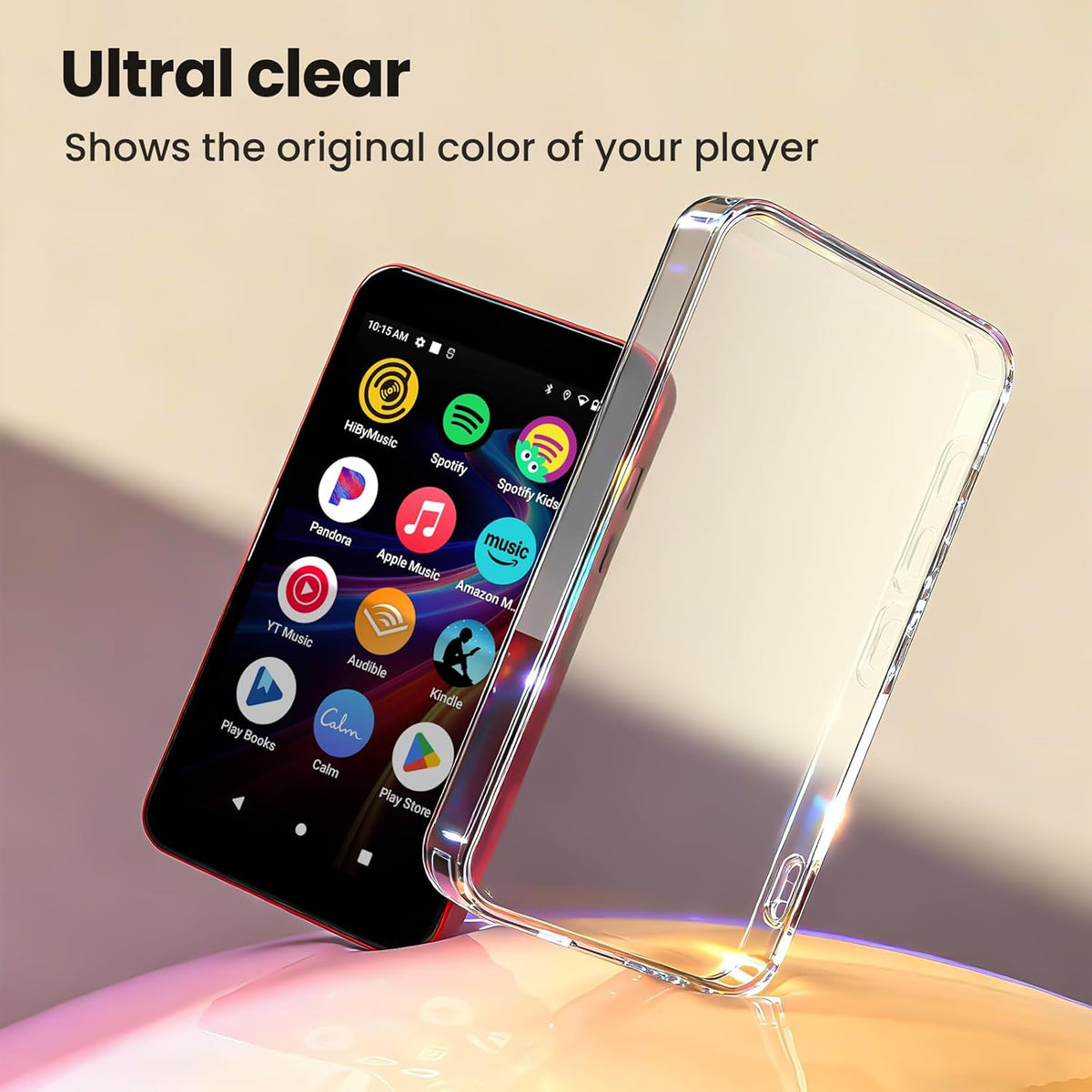 innioasis G5 Mp3 4.61 2.56 0.47inches Crystal Clear Case Only Fit Player Sold from Store Case Size: x x