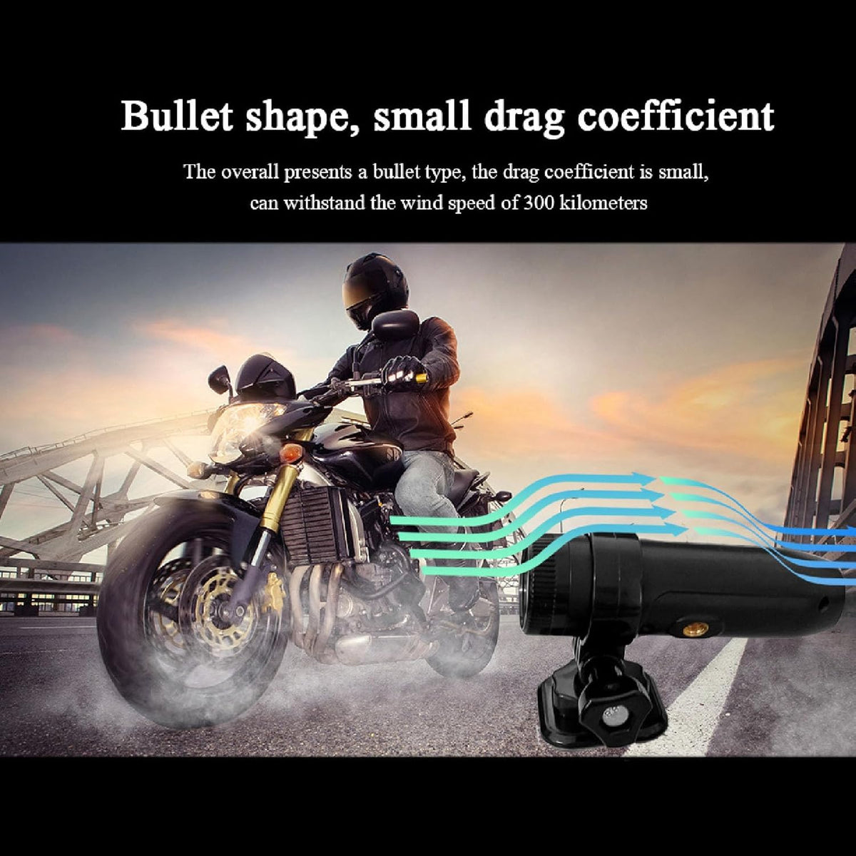 960P 170 Bike Motorcycle Helmet Camera, Sports Action Camera Wide Angle Motorcycle Video DV Camcorder, Bike Video