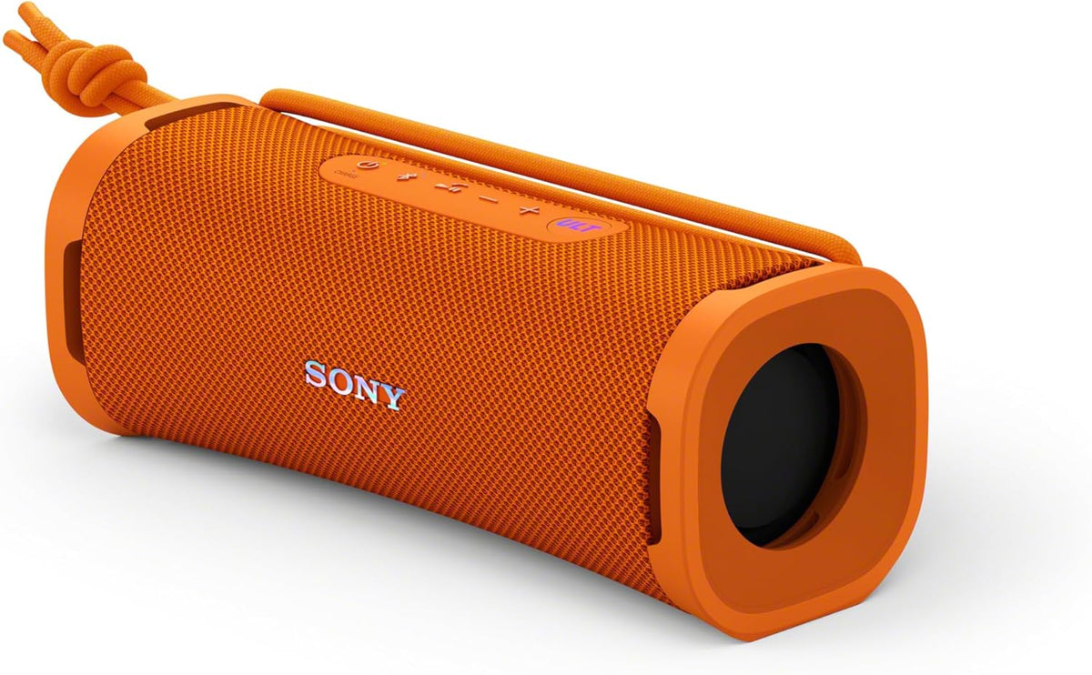 Sony ULT Field 1 Waterproof Portable Bluetooth Speaker, Enhanced Bass, 12h Battery, IP67 Rated Dustproof Shockproof Rustproof, Detachable Strap, SRSULT10D, Orange