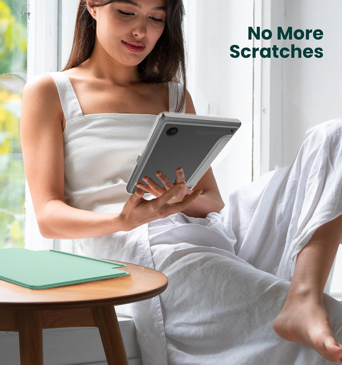 E NET-CASE 6" (2024) (2024) /2E (2022) Detachable Magnetic Case for Kobo Clara Colour /Clara BW eReader, Ultra Clear