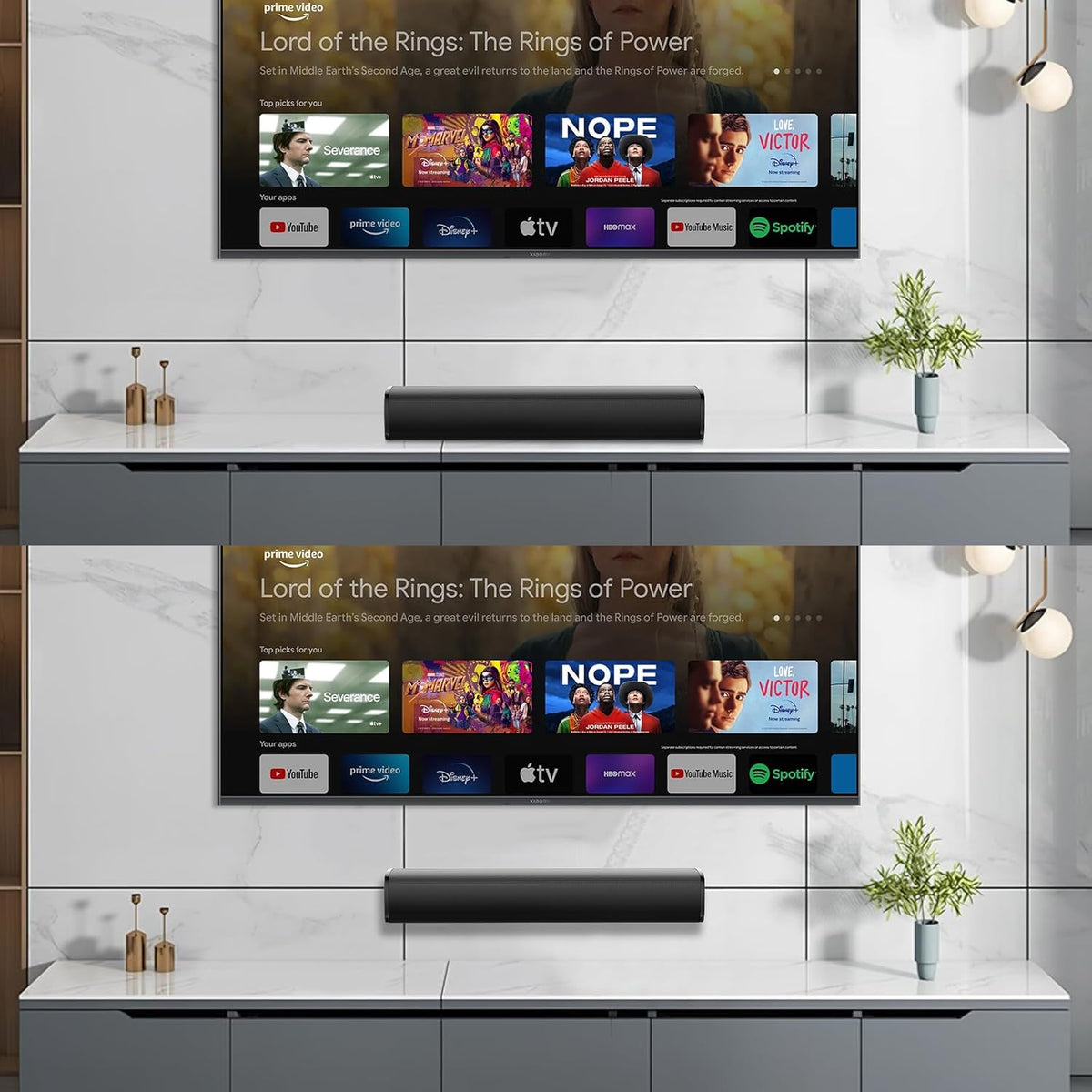 MZEIBO TV Sound Bar, Sound Bars for Smart TV Bluetooth 5.0 Soundbar 50W 17Inch Soundbars with ARC/Optical/AUX Connection Surround for Home Theater Audio TV/PC/Gaming/Projectors