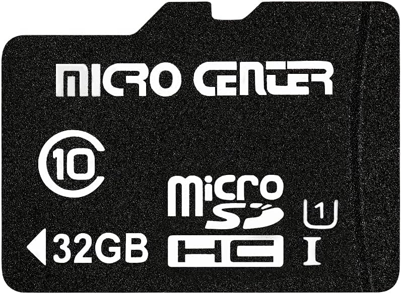 INLAND Micro Center 32GB Class 10 MicroSDHC Flash Memory Card with Adapter for Mobile Device Storage Phone, Tablet, Drone & Full HD Video Recording - 80MB/s UHS-I, C10, U1 (1 Pack)