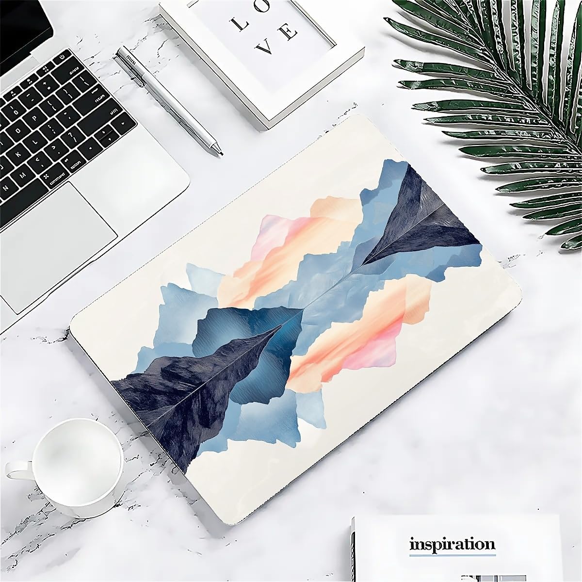Compatible with MacBook Air 13.3 13.6 Inch Case 2022 2021 2020 2019 Plastic Hard Shell Case Cover,13.6 Air (A2681) M2 2022, Mountains and Water