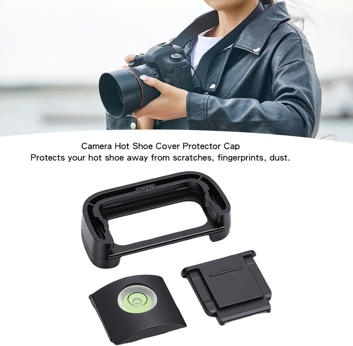 A7C Dpofirs Eye Cup Eyecup Eyepiece Viewfinder & Hot Shoe Cover & Bubble Level for Camera