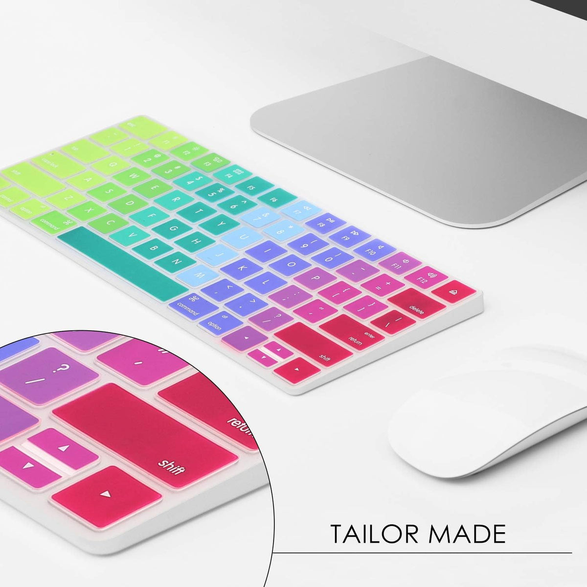 Allinside Rainbow Cover for Apple Magic Keyboard (MLA22LL/A) with US Layout