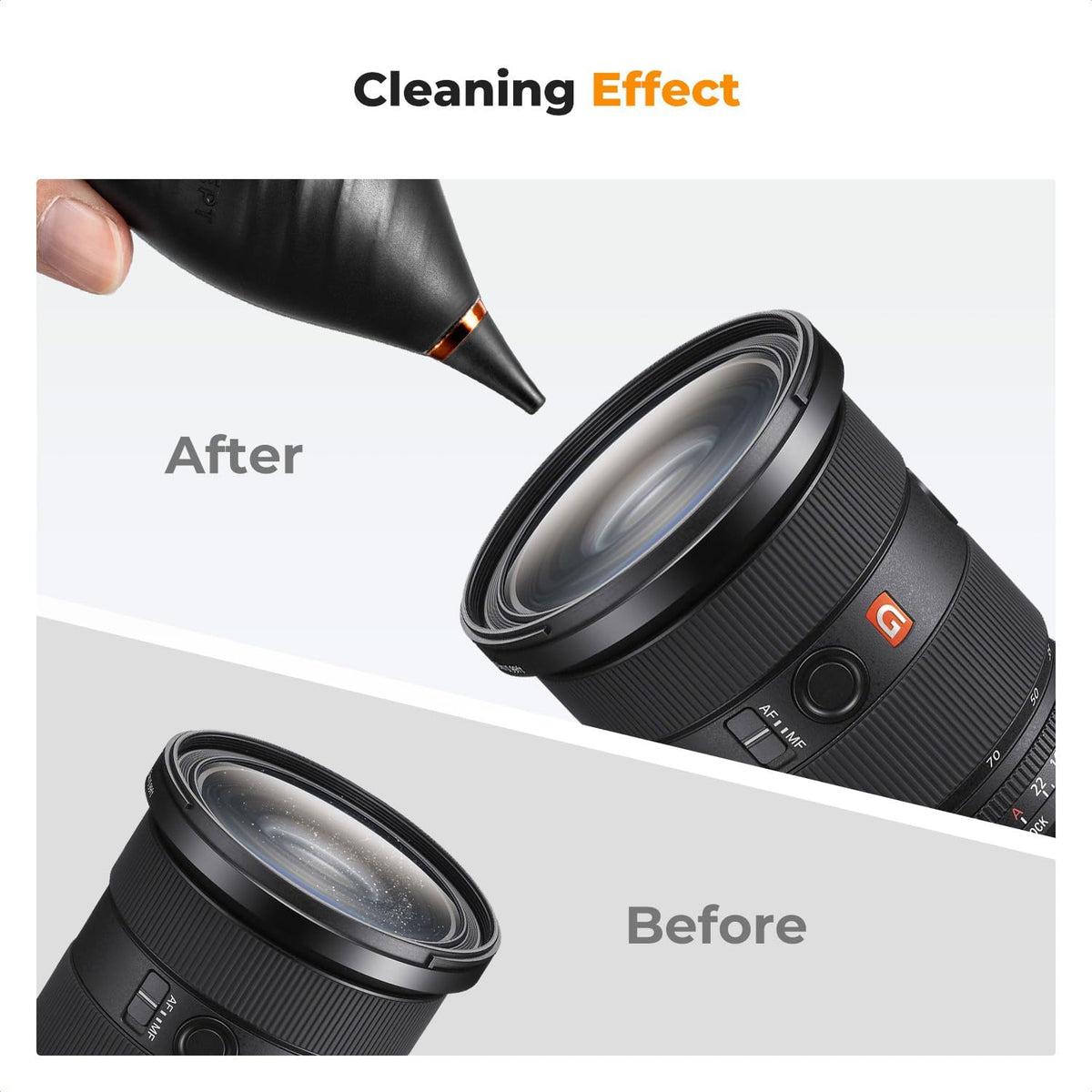 Bulb K&F Concept Soft Tip Air Blower, Lens Blower for Digital, DSLR, SLR Cameras, Camera Lenses, Sensitive Electronics