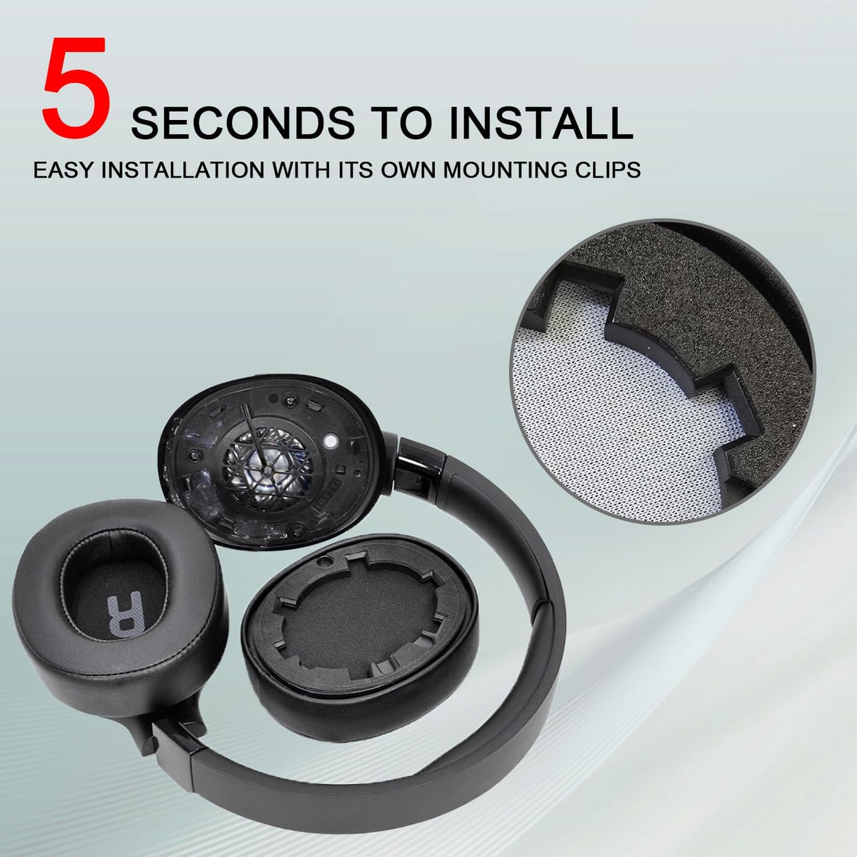 Replacement Ear Pads for JBL Tune 700(700BT)/710(710BT)/720(720BT)/750(750BT,750BTNC)/760(760NC)/770(770NC) Headphones, Headset Ear Cushions, Headset Earpads, Ear Cups Cover-Blue