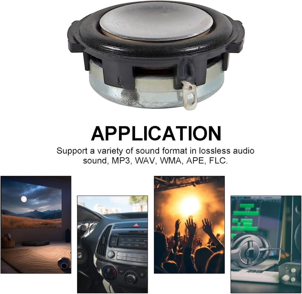 ACEIRMC 4pcs 8Ohm 3W (8Ohm 3W) Full Range Audio Speaker Replacement Stereo Loudspeaker Repair Magnet Electronic Speaker