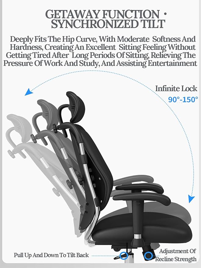 JSWHYBD Gaming Chair with Footrest Office Chair High Back Ergonomic Computer Chair with Lumbar Support Task Chair Reclining Computer Chair Gaming Video Brown