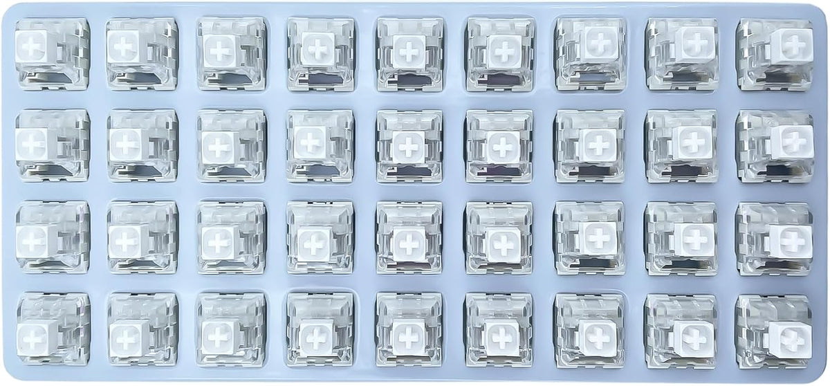 3-Pin 5-Pin Compatible72pcs Kailh Box White Clicky Switch Mechanical Keyboard Switches for Gaming & Typing |
