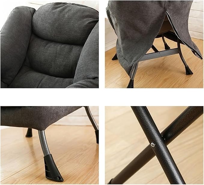 Gaming Chair Computer Chair Sofa Wholesale Armchair Bedroom Comfortable Chair Armchair Chair (Color : Tq Beige Cotton and)