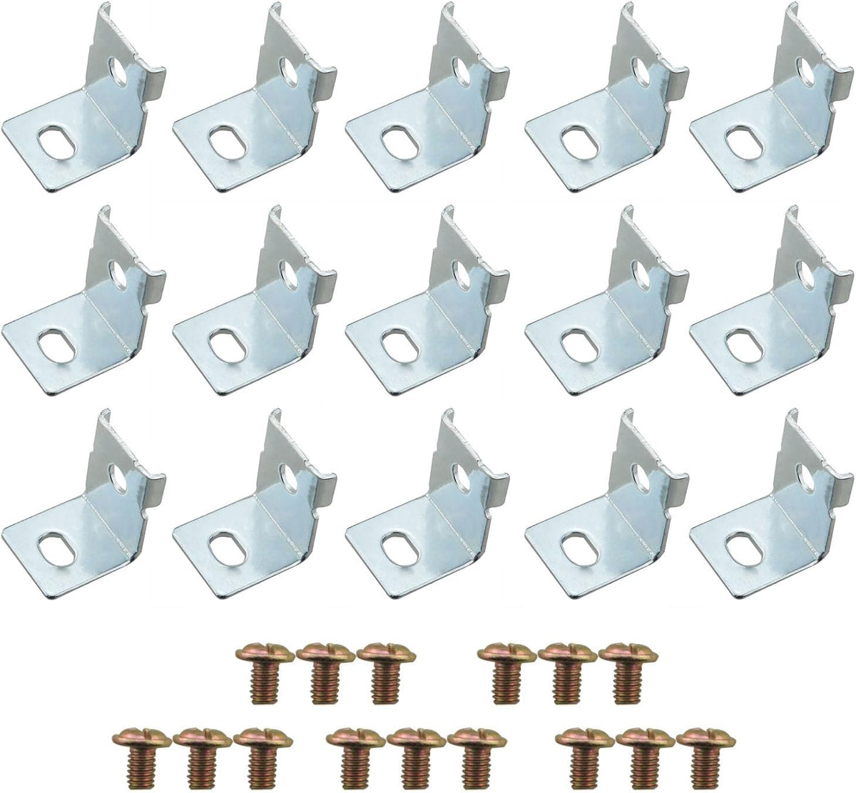 CHENJIN 15PCS Metal Switch Power Supply Mounting Brackets with Screws - Universal AC/DC Switch Power Supply