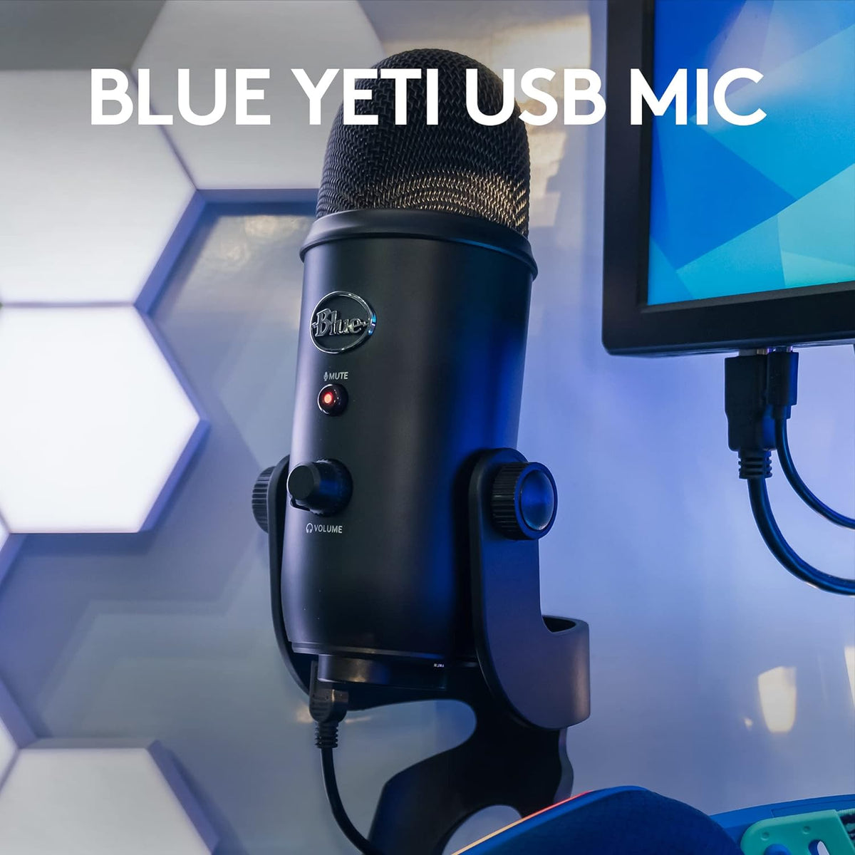 Blue Yeti Streaming Micophone Kit with Microphone for PC/Mac/PS4/PS5