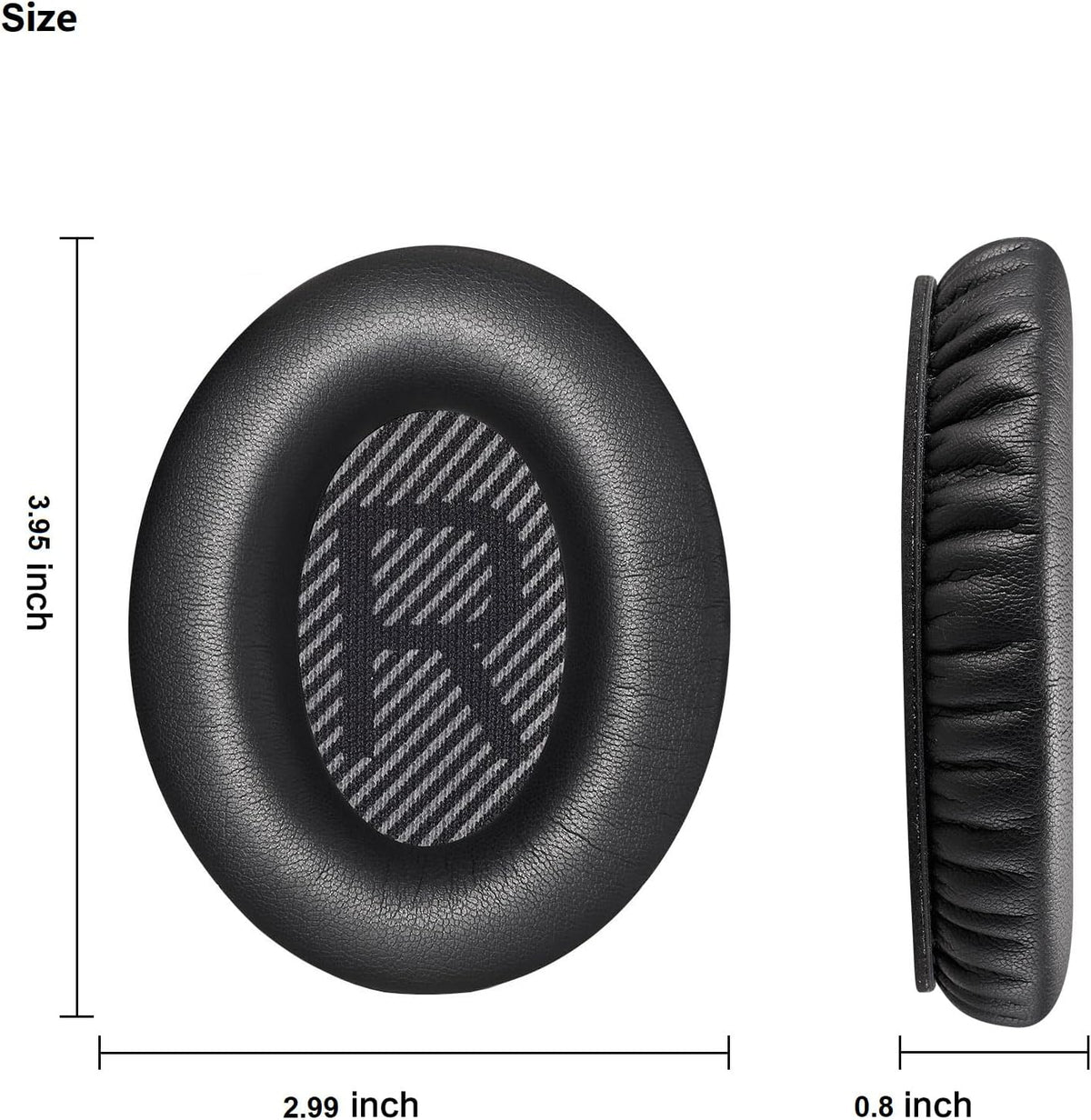 QC35 Replacement Ear Pads,Replacement Ear Pads for Bose QC35 & QC35ii (QuietComfort 35) Headphones - Softer Leather, Memory Foam, Extra Durability