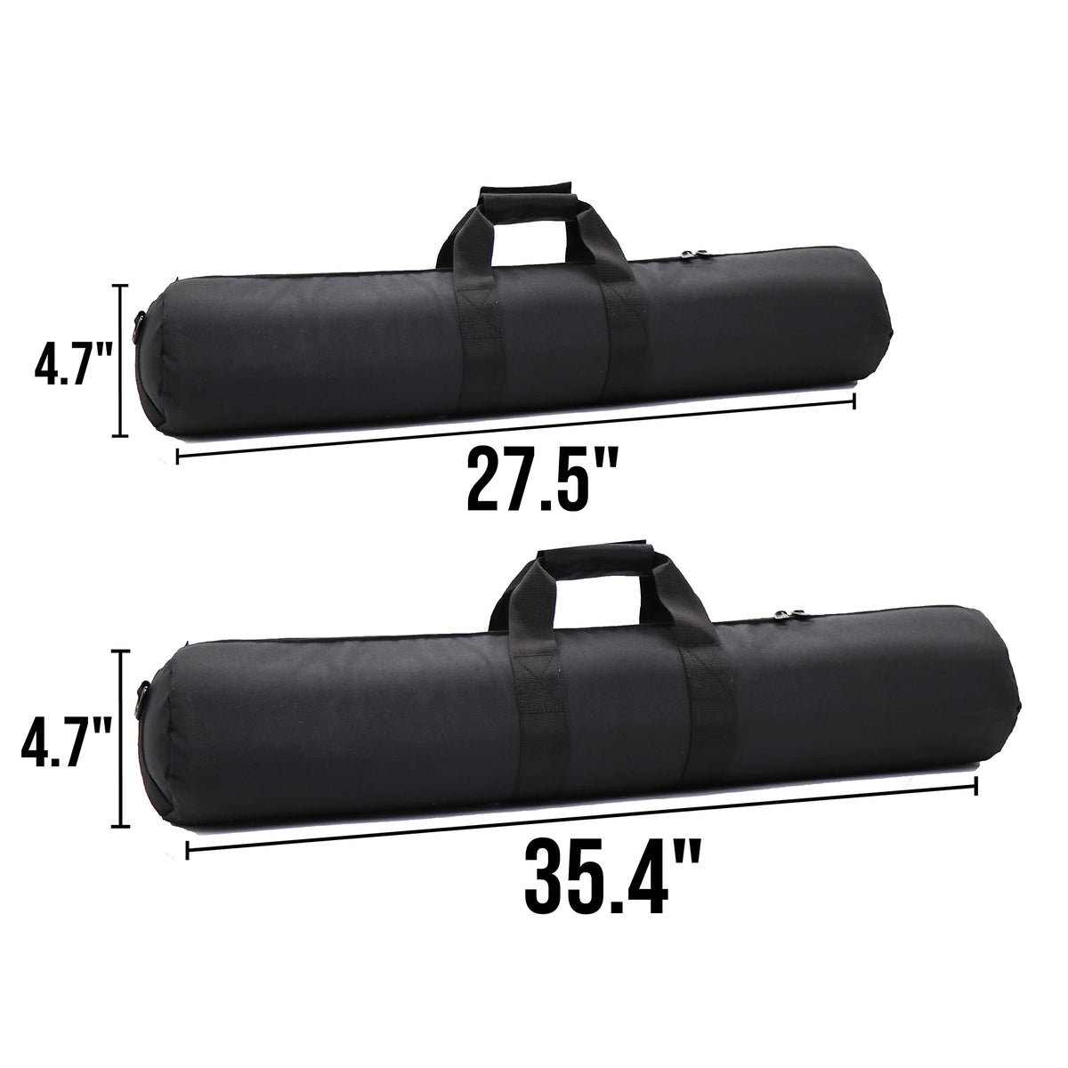 Silfrae Padded Tripod Carrying Bag for Light Stands Boom Stand and Tripod (Black, Small)