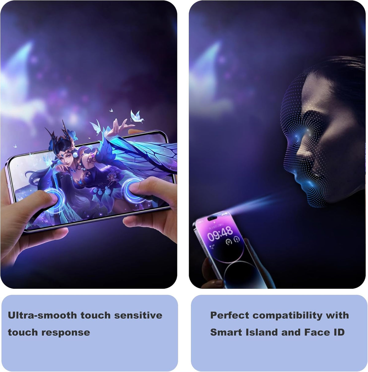 Matte Privacy Screen Protector for iPhone 12ProMax Screen Protector Anti-Glare, Anti-Spy Tempered Glass Film, Smooth and Responsive Touch Anti-Scratch Glass