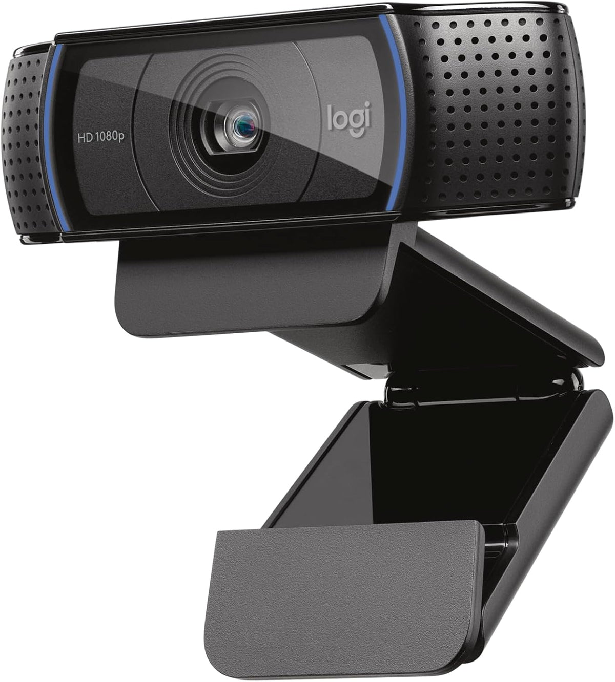 Logitech C920x HD Pro Webcam, Full HD 1080p/30fps Video, Clear Audio, HD Light Correction, PC Camera Webcam, Works with Skype, Zoom, Facetime, PC, Laptop, Mac, Tablet - Black