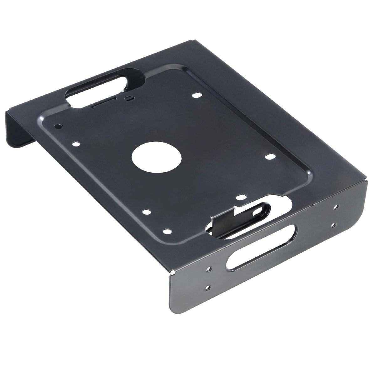 Akasa SSD & HDD Adapter | Fits 3.5" HDD or 2.5" HDD/SSD Into 5.25" PC Bay | Included Anti Vibration Pads and Mounting Screws| Black SECC | AK-HDA-01