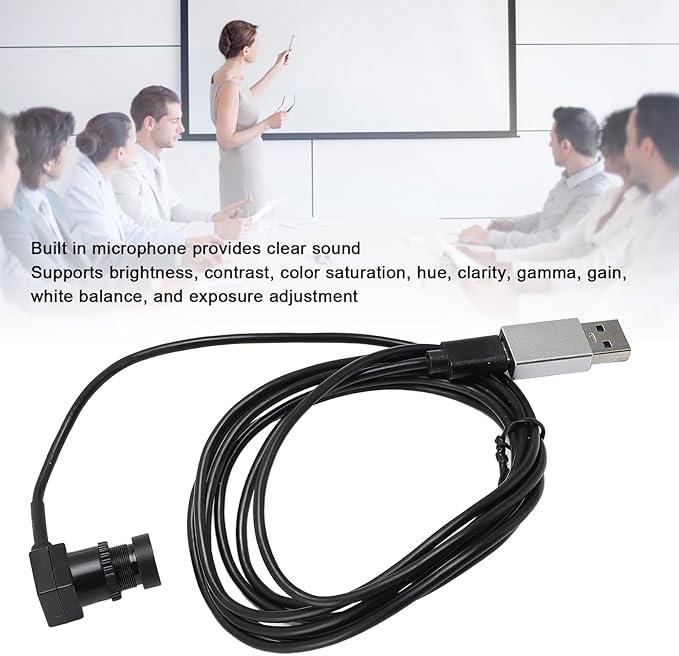 Middle Screen HD 1080p Webcam for Laptop 30FPS 1080P 1.5m Web Camera Plug and Play Fixed Focus USB Camera with Microphone for Smartphone Laptop