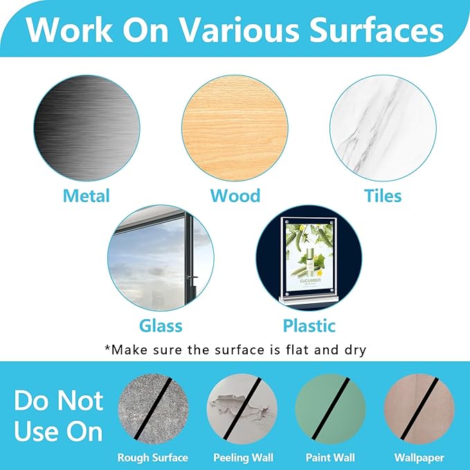 100PCS Cable Clips, Abnii Adhesive Wire Clips Cord Organizer, Clear Large