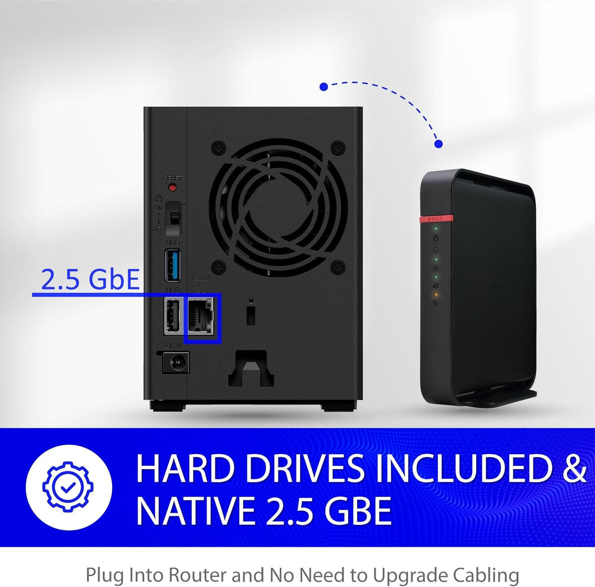 BUFFALO LinkStation SoHo 720 2-Bay Professional Office NAS 16TB (2x8TB) with Hard Drives Included