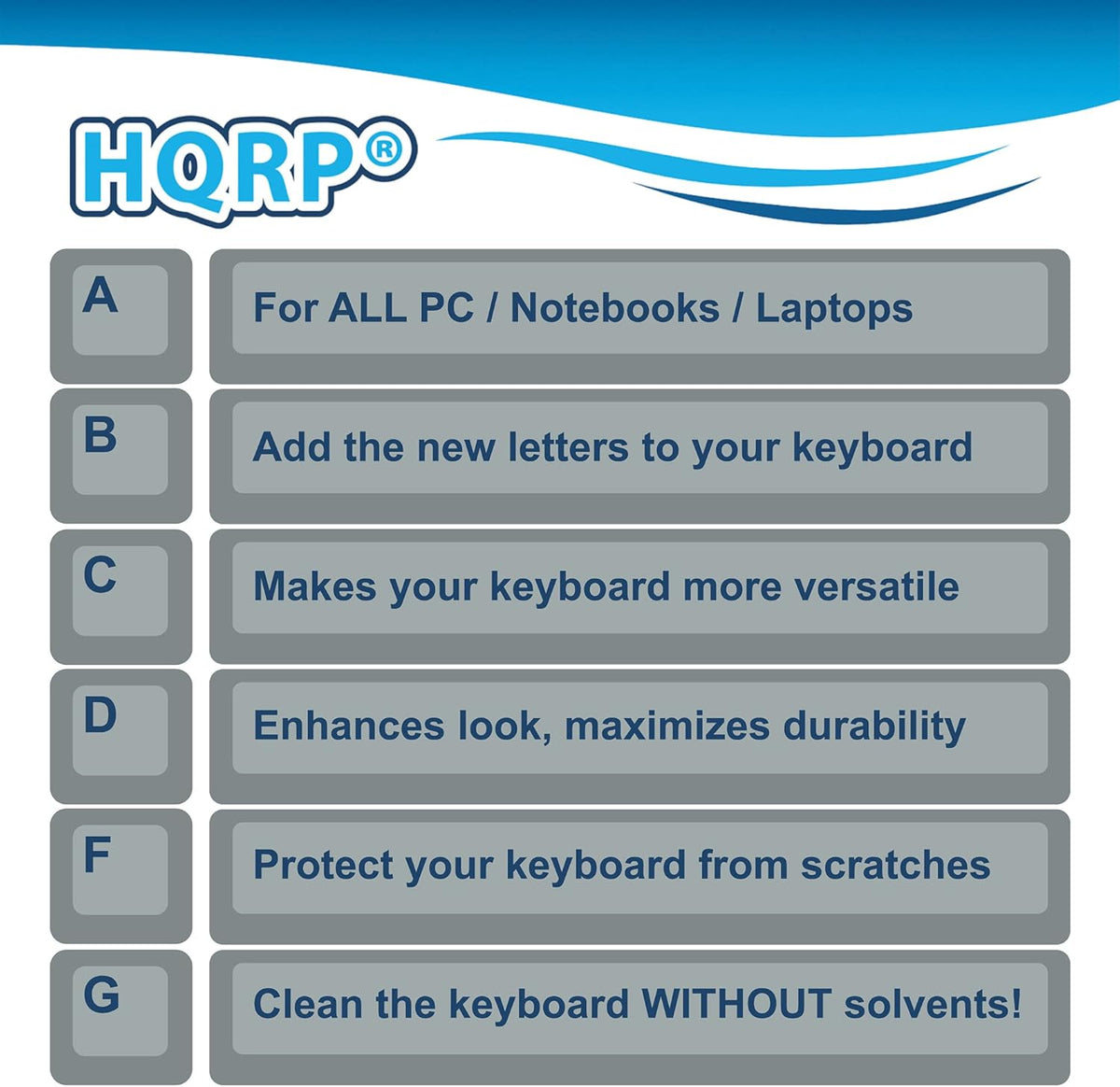 HQRP Hebrew Keyboard Stickers Red Letters on Transparent Background for All Mac, PC Desktops & Laptops with Red