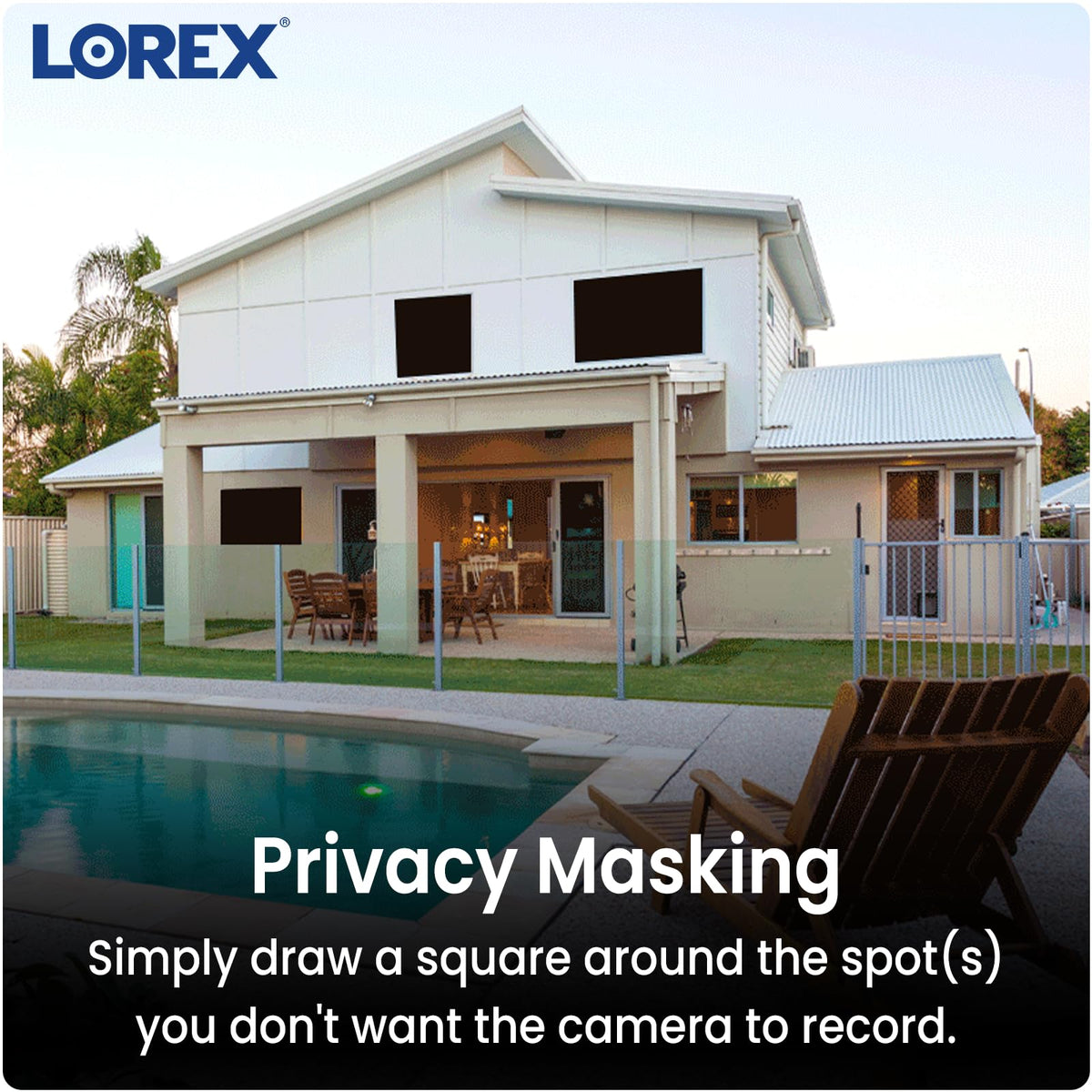 Lorex Fusion 4K Security Camera System w/ 2TB NVR - 8 Channel PoE Wired Home Security System w/ 4 Metal Cameras - Motion Detection, Color Night