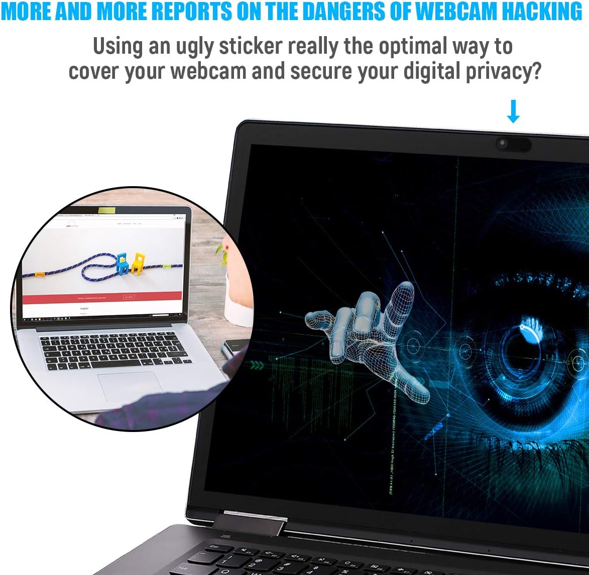 HKDGYHON 3 Pack) Laptop Camera Cover, Privacy Security Cover, Ultra-Thin Web Cam Privacy Cover for MacBook, iMac