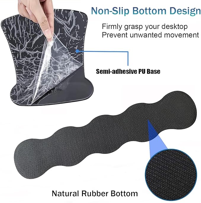 Ergonomic Keyboard Wrist Support Pad and Wrist Support Mouse Pad Anti-Slip with Gel Memory Mouse Pad Set Suitable for Office Use/Home Use - Gothic Moon Sun