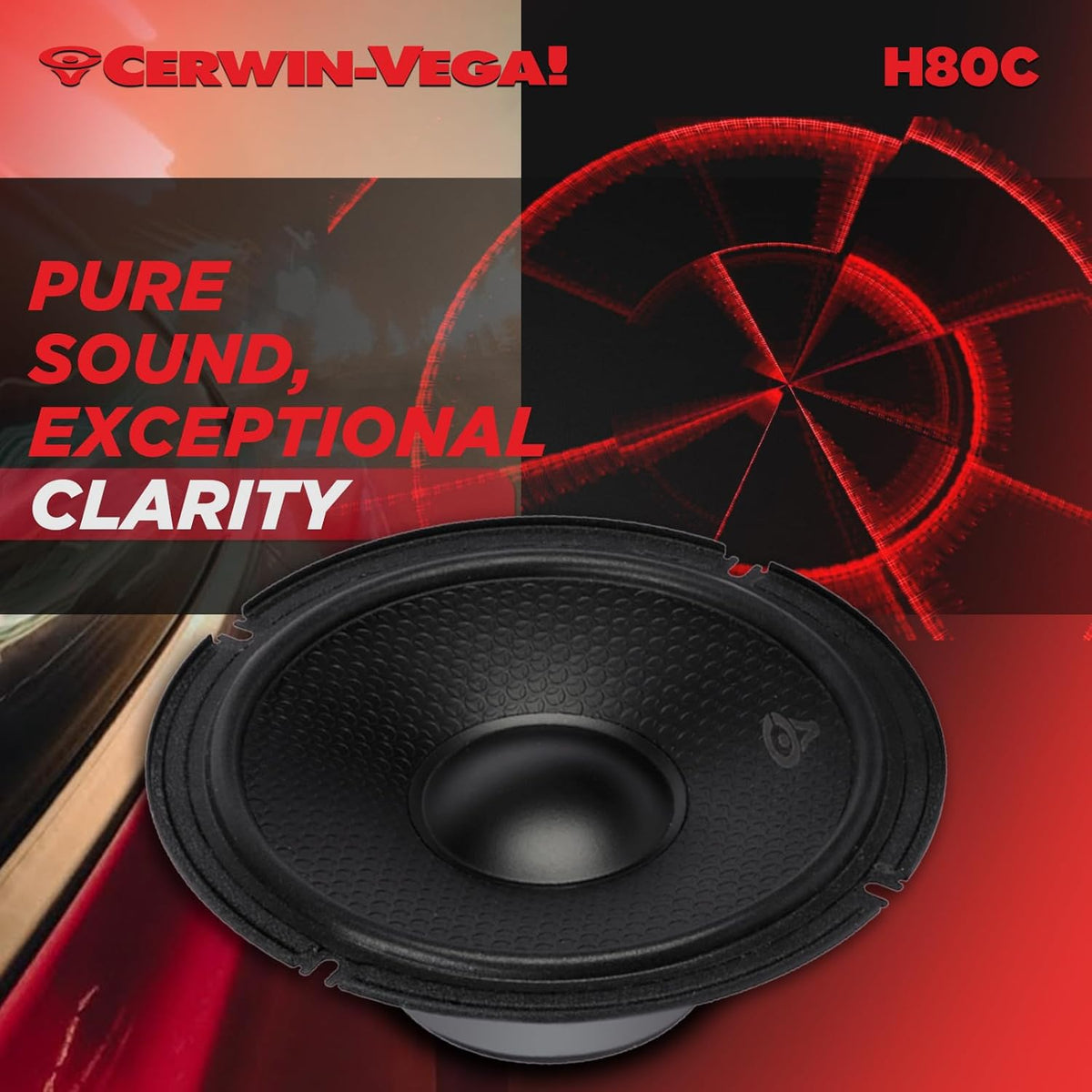 CERWIN-VEGA! HED 2025 Edition-8” Component Full Range Speaker System - H80C