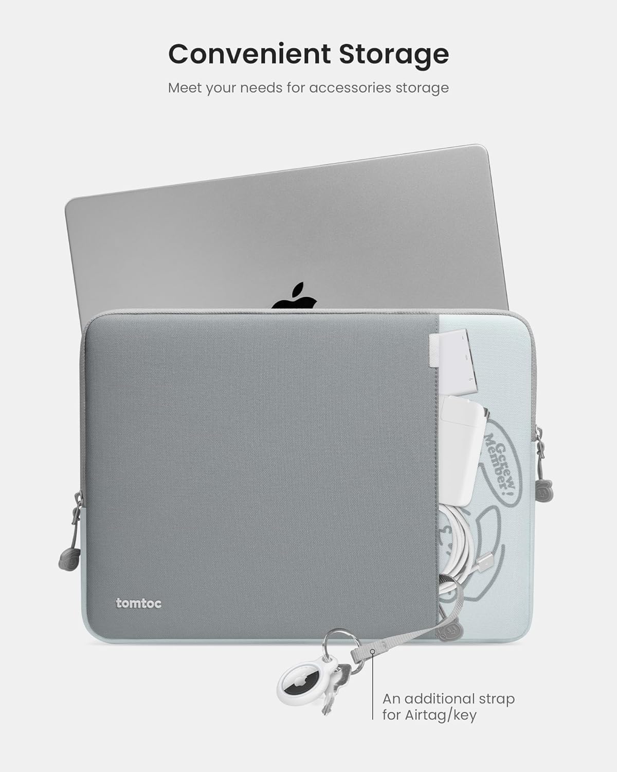 tomtoc 360° Protective Laptop Sleeve for 16-inch MacBook Pro M4/M3/M2/M1 Pro/Max A3403 A3186 A2991 A2780 A2485 A2141 2024-2019, Dell XPS 16 Laptop, Water-Resistant MacBook Case with Accessory Pocket