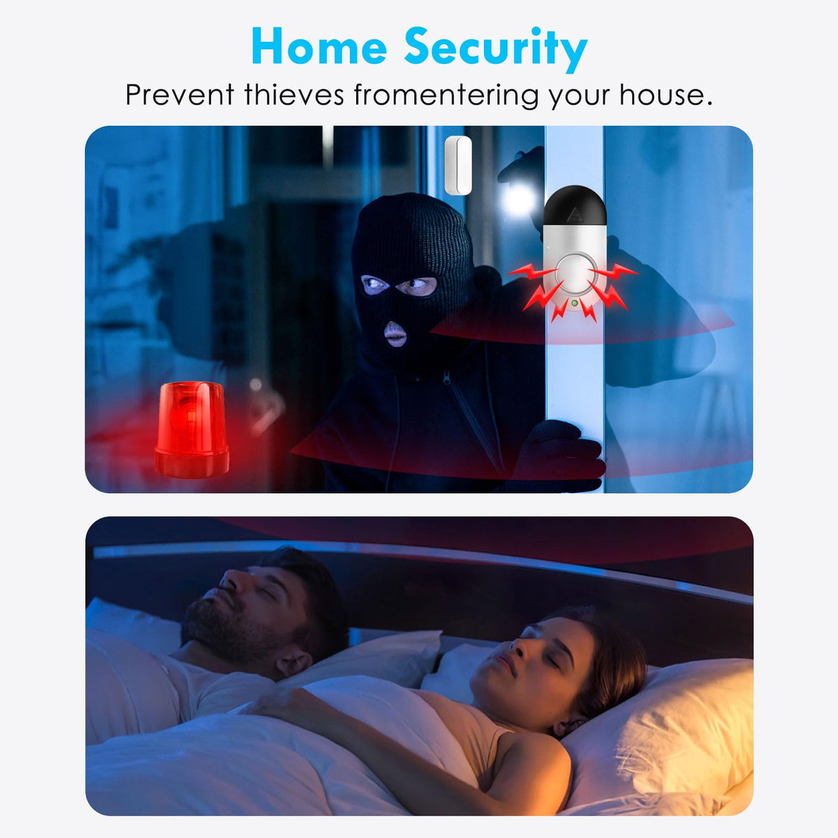 Window Door Alarm, Toeeson 120DB Pool Alarm for Kids Safety, Door Chime for Store Home