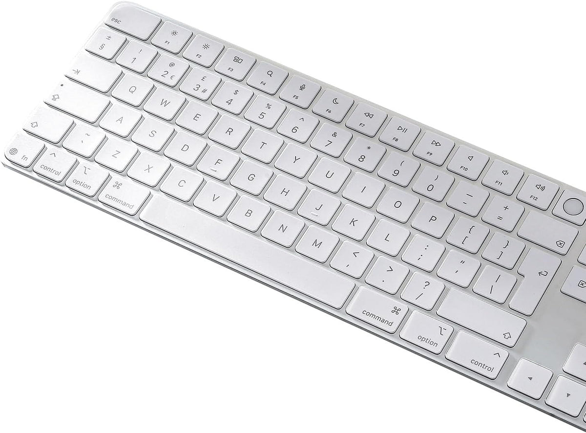 Keyboard Cover for 2024 M4 iMac Magic Keyboard (Europe Layout, 7 Shape Enter Key)(Model A3119, Touch ID, with Numeric Key) - Ultra Thin, Protective and Clear Keyboard Cover Protector Skin